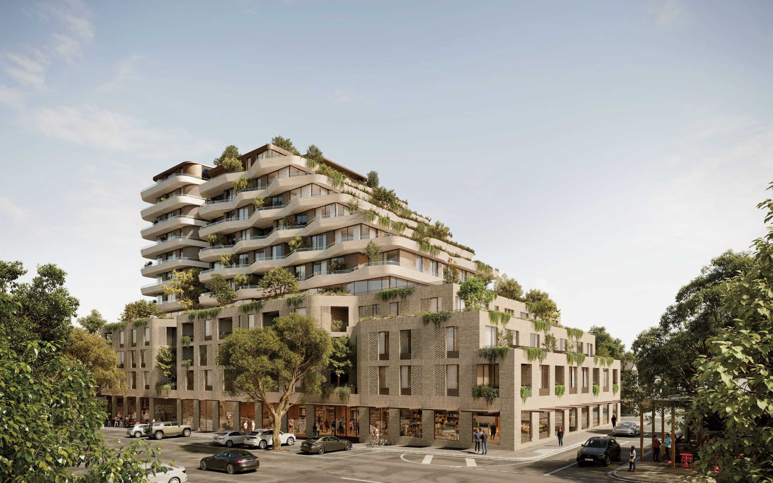 Bellevue Geelong - illustration of building facade